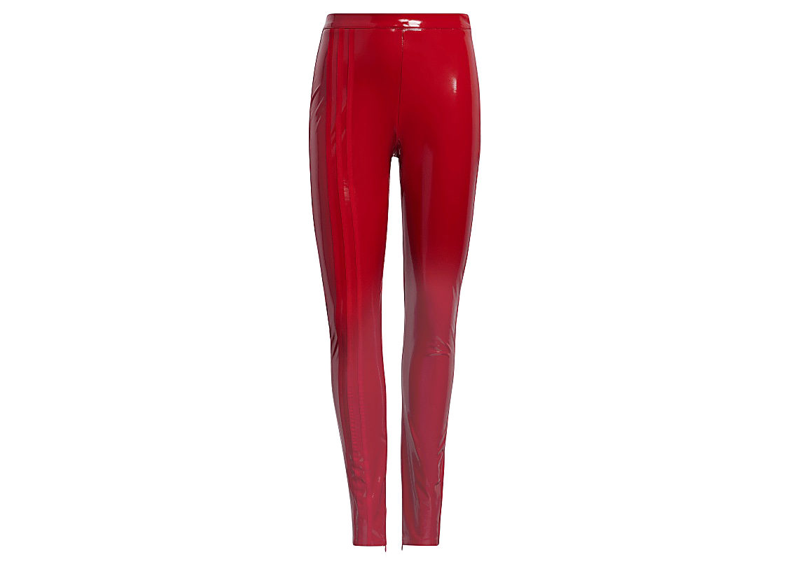 adidas Ivy Park Faux Latex Straight-Leg Pants Red - SS22 - US