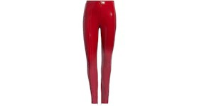 adidas Ivy Park Faux Latex Straight-Leg Pants Red