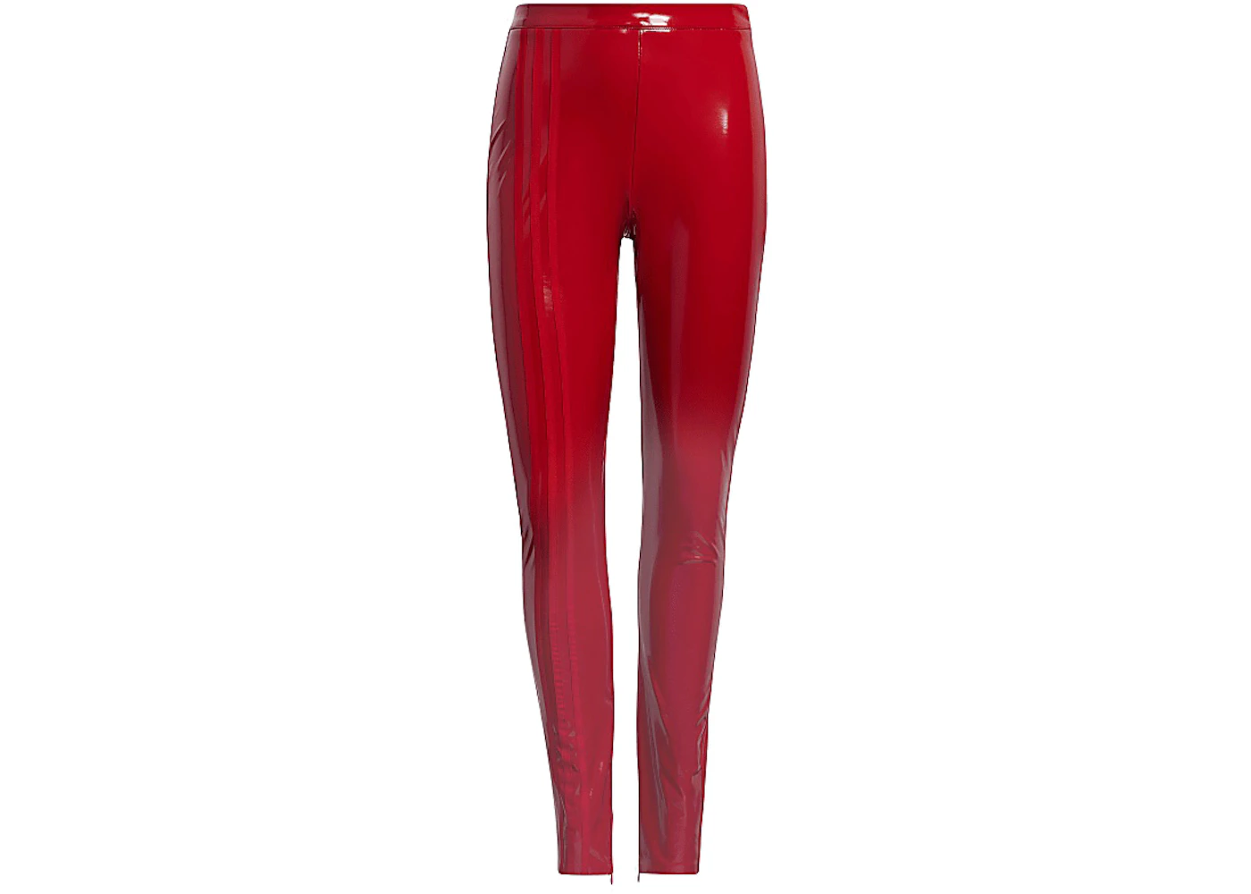 adidas Ivy Park Faux Latex Straight-Leg Pants Red SS22 US