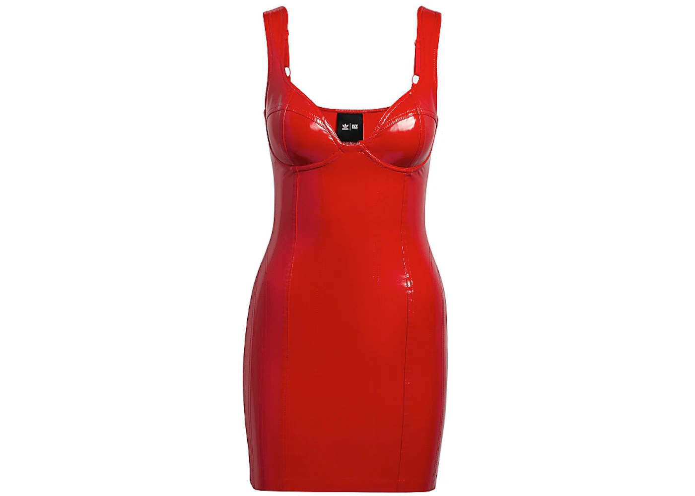 adidas Ivy Park Faux Latex Tank Dress Red - SS22 - US