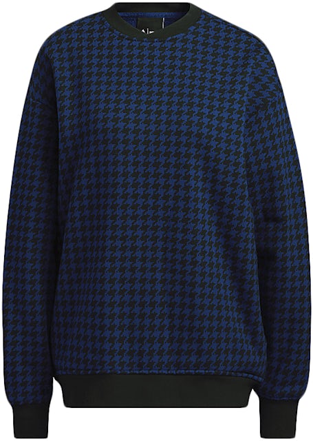 adidas Ivy Park Halls of Ivy Allover Print Crewneck Sweatshirt Gender) Dark Blue - FW21 US