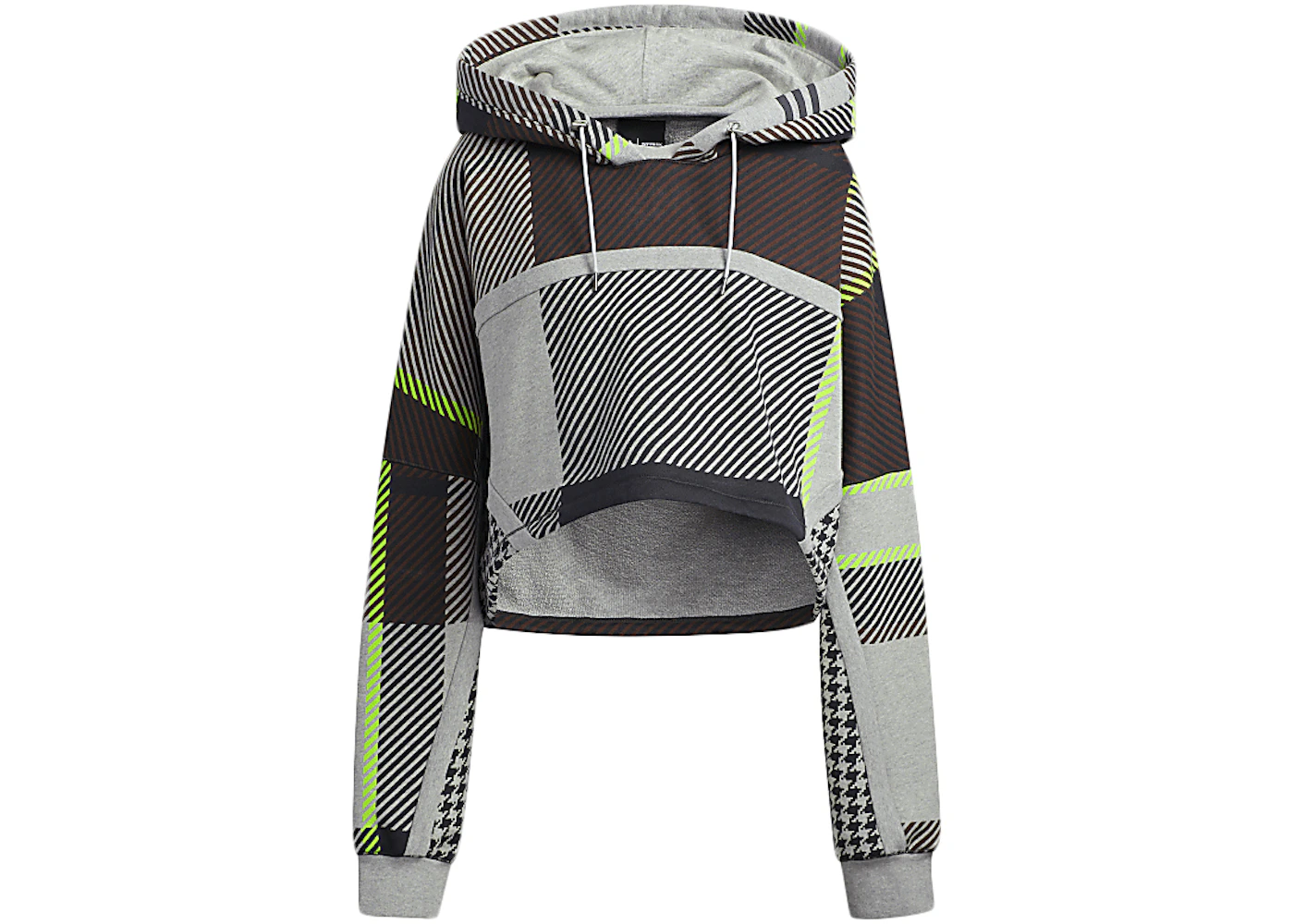 adidas Ivy Park Halls of Ivy Allover Print Cropped Hoodie Medium