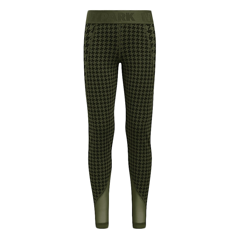 Pre-owned Adidas Originals Ivy Park Halls Of Ivy Kids 3stripes Tights In Wild Pine/black