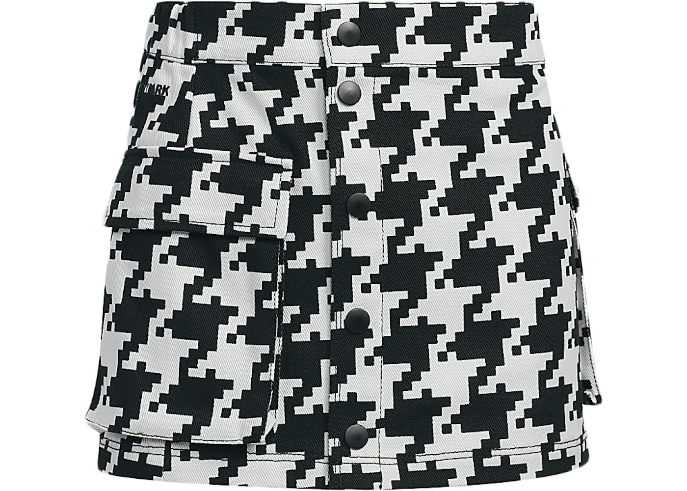 adidas Ivy Park Halls of Ivy Kids Houndstooth Skirt Clear Grey/Black - FW21