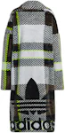 adidas Ivy Park Halls of Ivy Plaid Faux Fur Jacket (All Gender) Light Solid Grey/Black/Brown/Semi Solar Slime