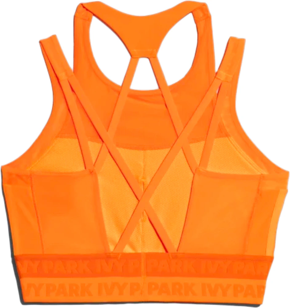 Ivy Park Active Logo Bra In Orange