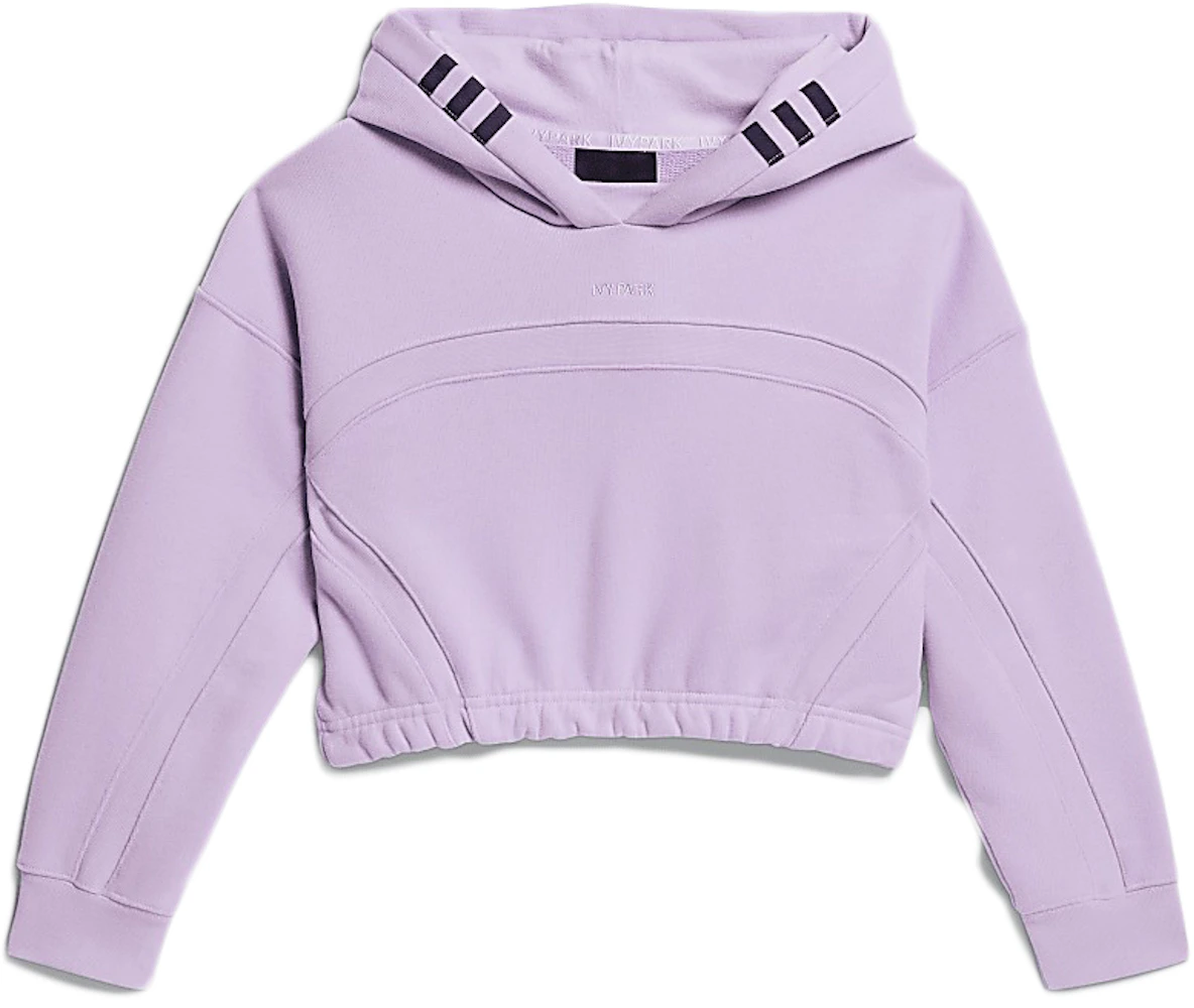 adidas Ivy Park Hooded Shrug (Kids) Purple Glow Kids' - SS21 - GB