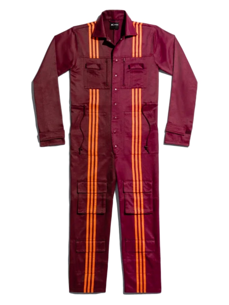 maroon adidas jumpsuit