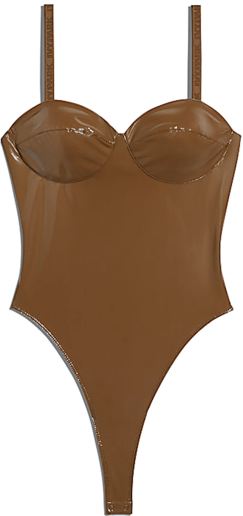SELLING: Ivy Park x Adidas. Brown latex bodysuit size S and glory