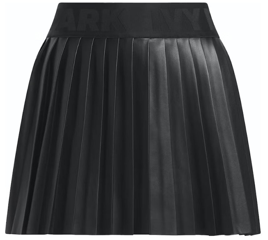 adidas Ivy Park Leather Pleated Mini Skirt (Asia Sizing) Black - FW23 - US