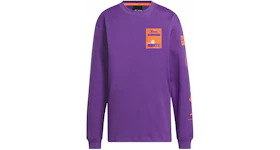 adidas Ivy Park Long Sleeve Graphic Tee (All Gender) Active Purple