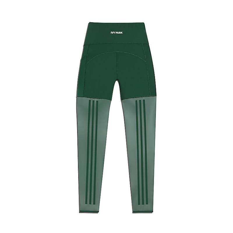 adidas Ivy Park Mesh 3-Stripes Tights Dark Green