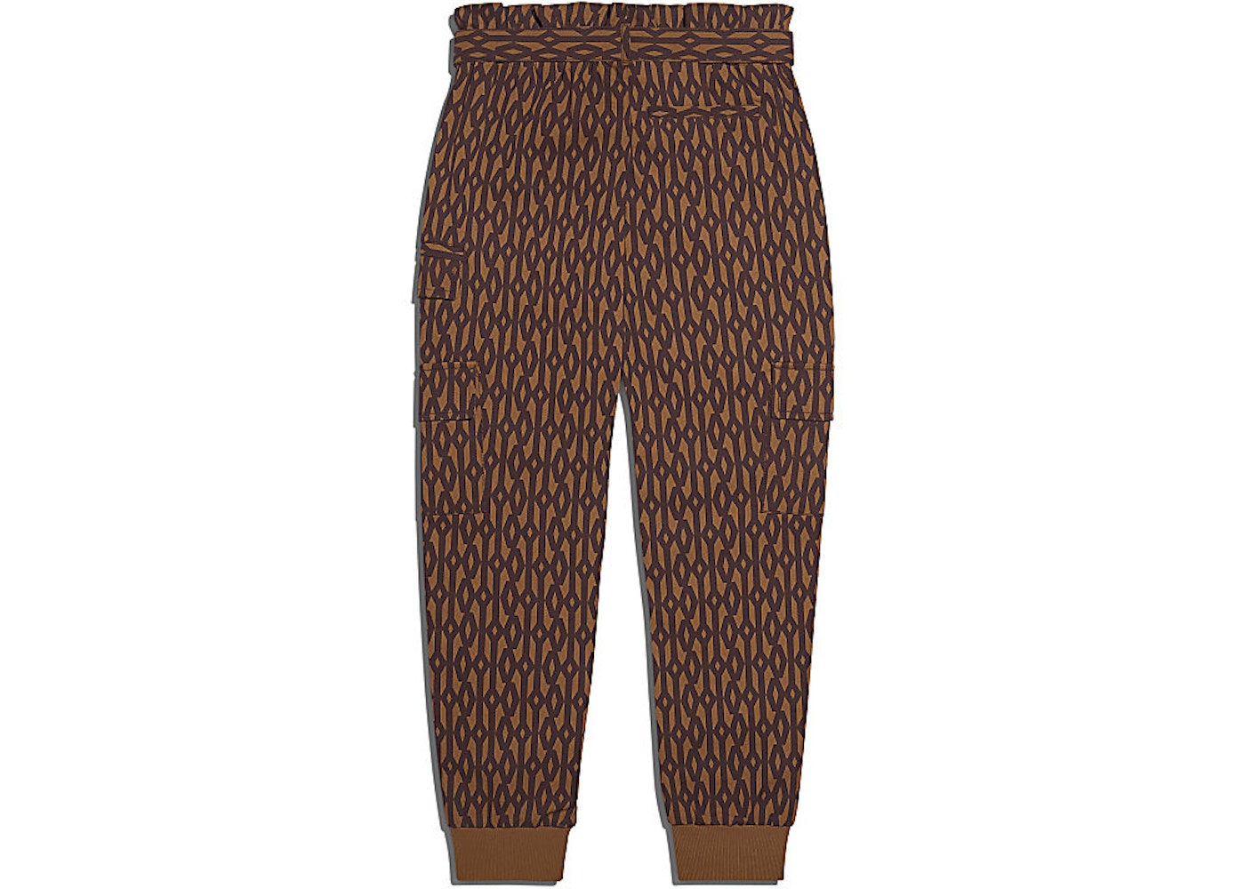 adidas Ivy Park Monogram Zipper Pants Wild Brown/Night Red - SS21