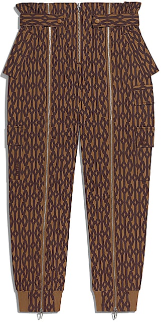 adidas Ivy Park Monogram Zipper Pants Wild Brown/Night Red - SS21 - US