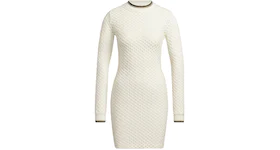 adidas Ivy Park Open Mesh Long Sleeve Mini Dress Off-White