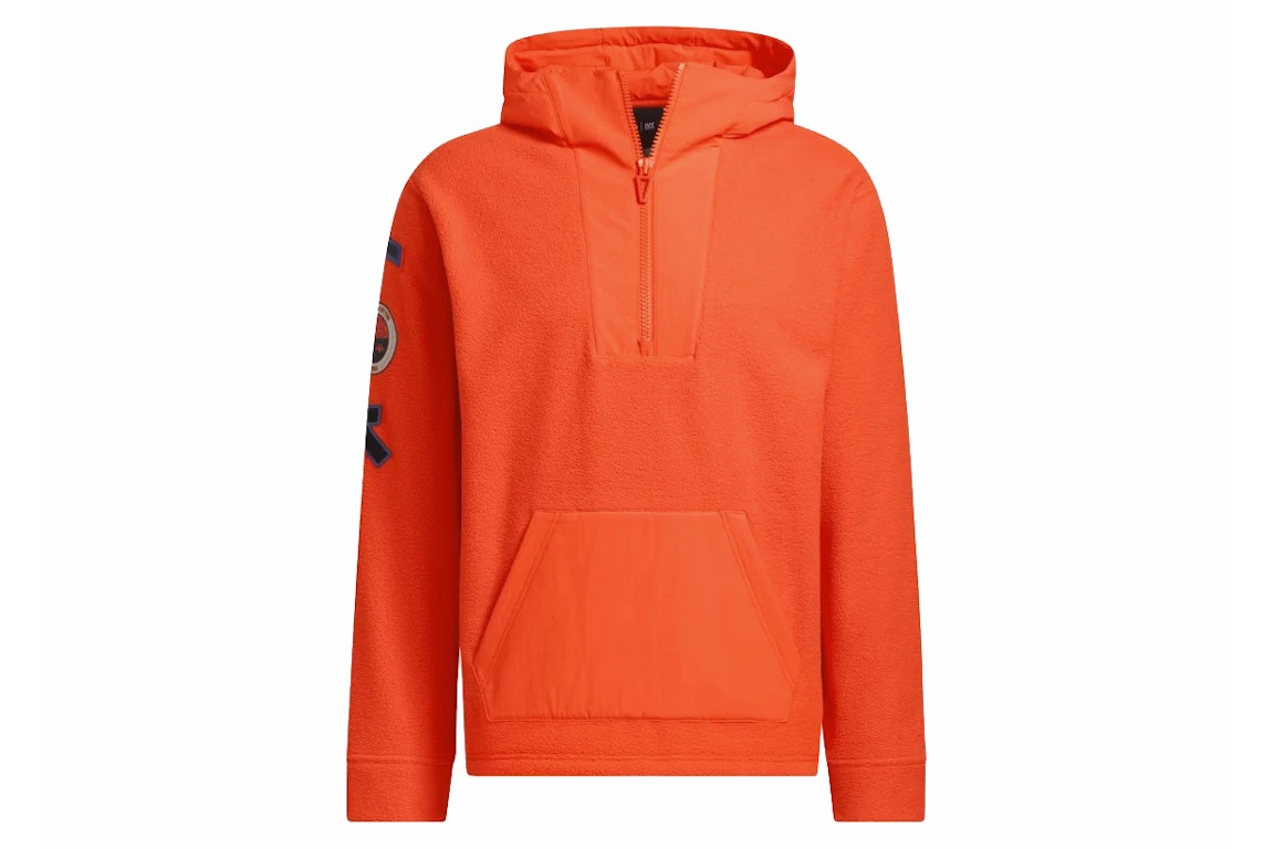 Pre-owned Adidas Originals Adidas Ivy Park Polar Fleece Hoodie (all Gender) Solar Orange