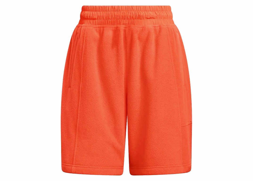 Pre-owned Adidas Originals Adidas Ivy Park Polar Fleece Shorts (all Gender) Solar Orange