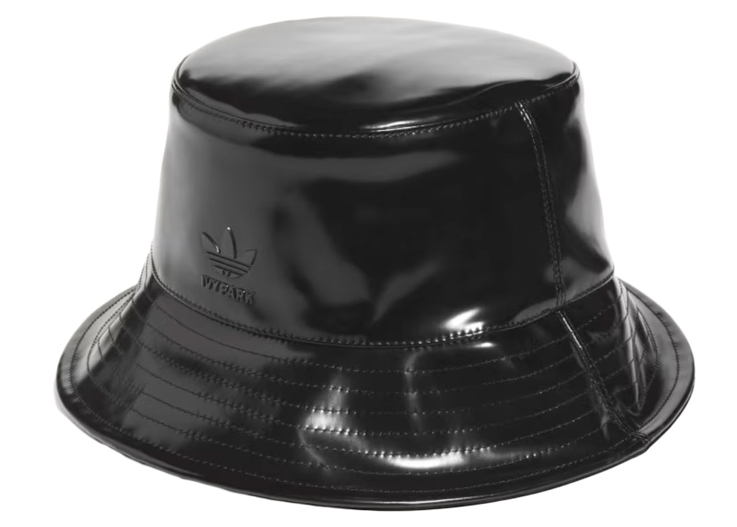 Pre-owned Adidas Originals Adidas Ivy Park Reversible Latex Bucket Hat Black