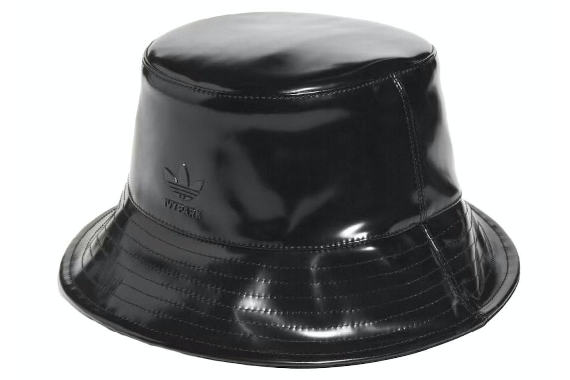 Pre-owned Adidas Originals Adidas Ivy Park Reversible Latex Bucket Hat Black