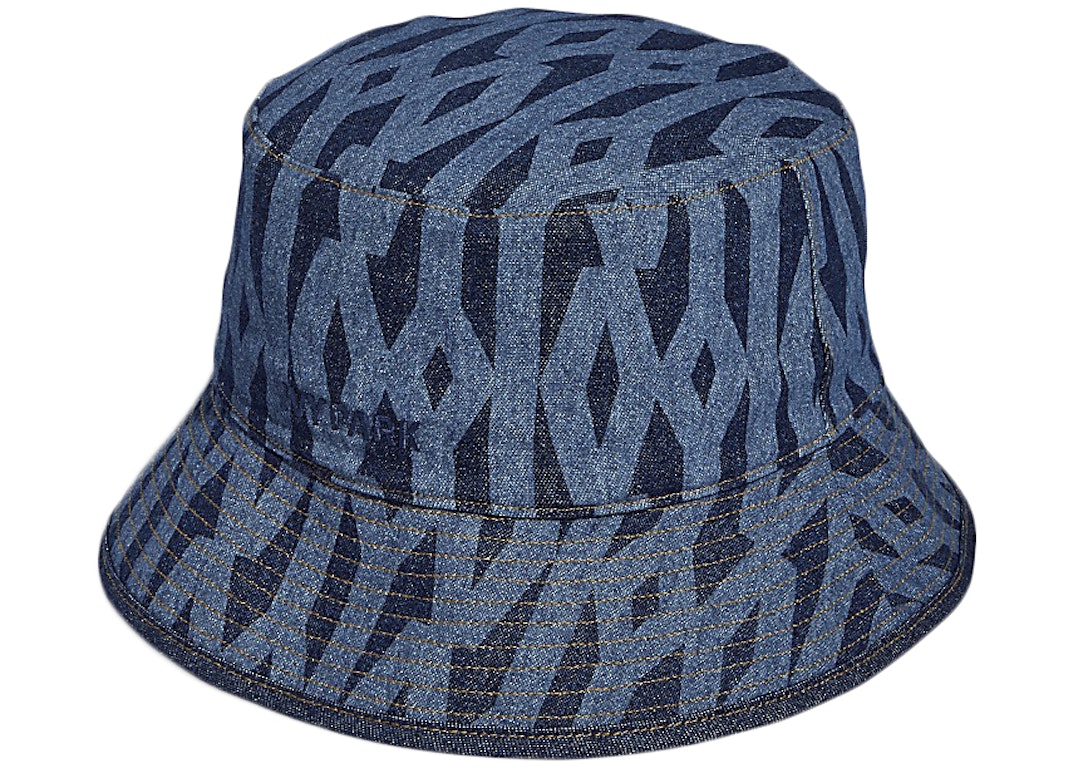 Pre-owned Adidas Originals Adidas Ivy Park Reversible Monogram Bucket Hat Dark Blue