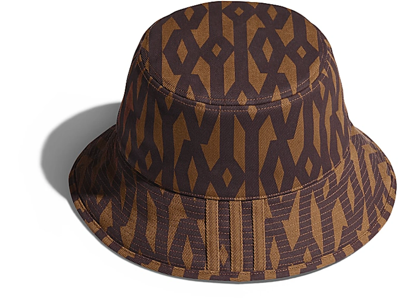adidas Ivy Park Reversible Monogram Bucket Hat Wild Brown