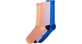 adidas Ivy Park Ribbed Marble Socks (3 Pairs) Ambient Blush/Purple Glow/Glory Blue