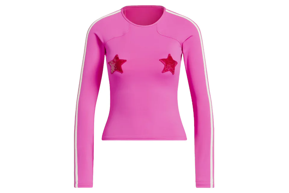 adidas Ivy Park Sequin Star Rash Guard Shock Pink - SS23 - US