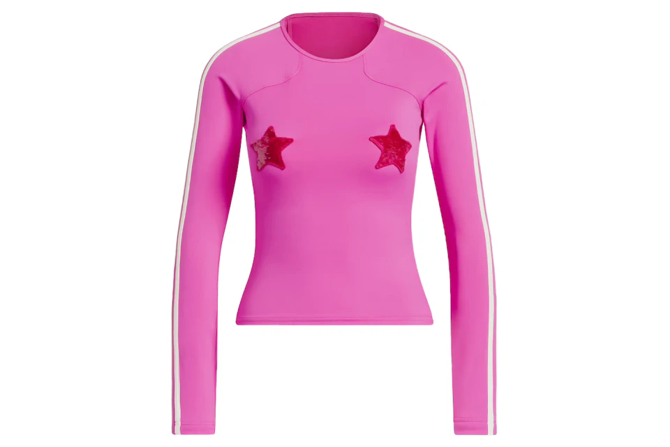 adidas Ivy Park Sequin Star Rash Guard Shock Pink - SS23 - DE