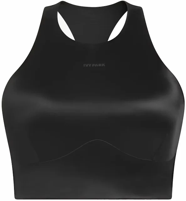 adidas Ivy Park Shiny Razorback Bra (Plus Size) Black