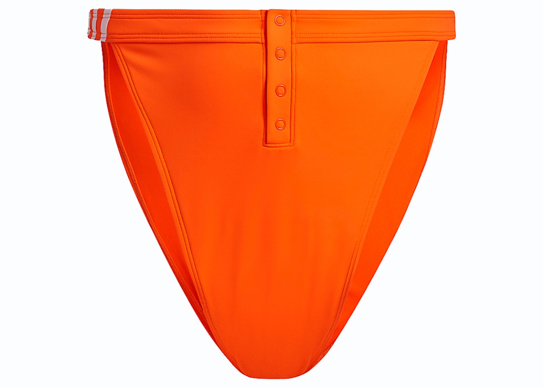 Pre-owned Adidas Originals Adidas Ivy Park Snap Bikini Bottom (plus Size) Solar Orange