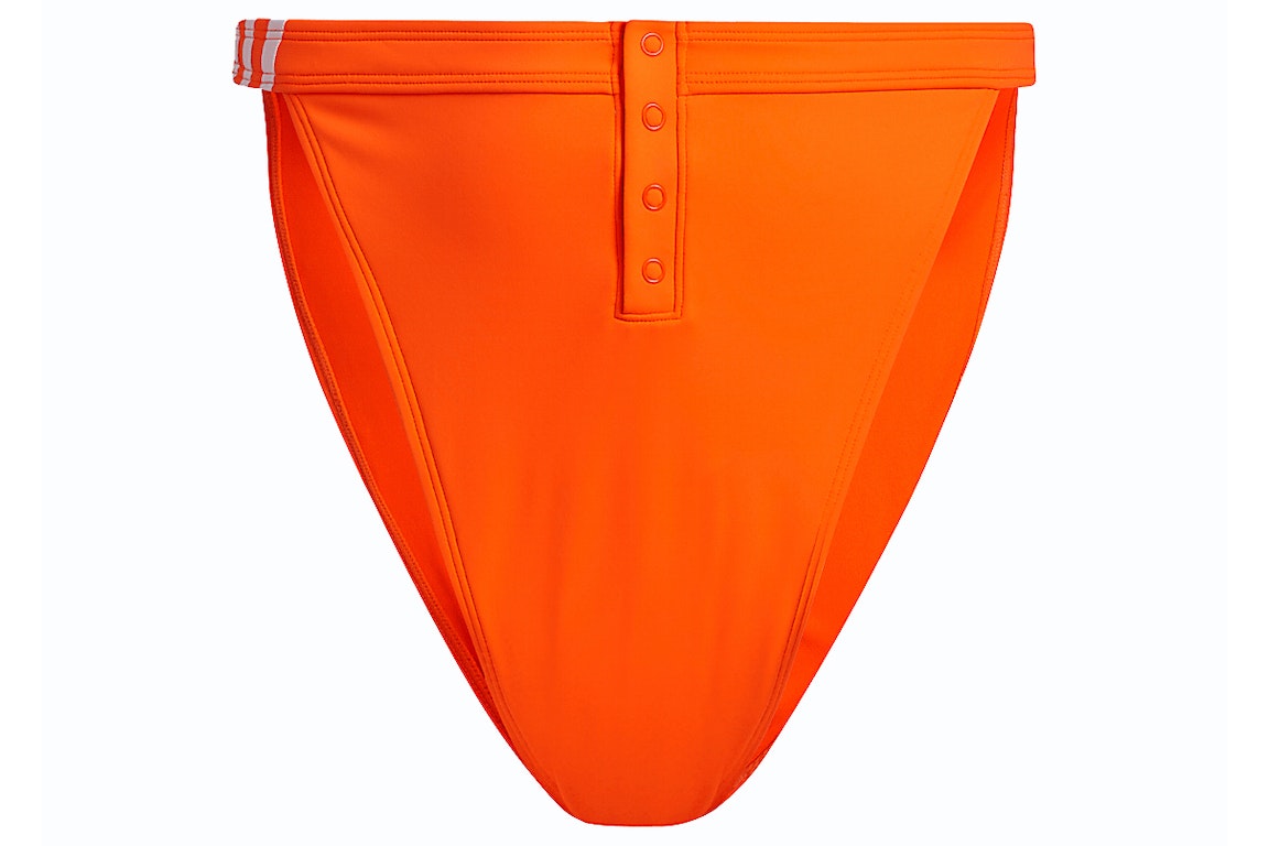 Pre-owned Adidas Originals Adidas Ivy Park Snap Bikini Bottom (plus Size) Solar Orange