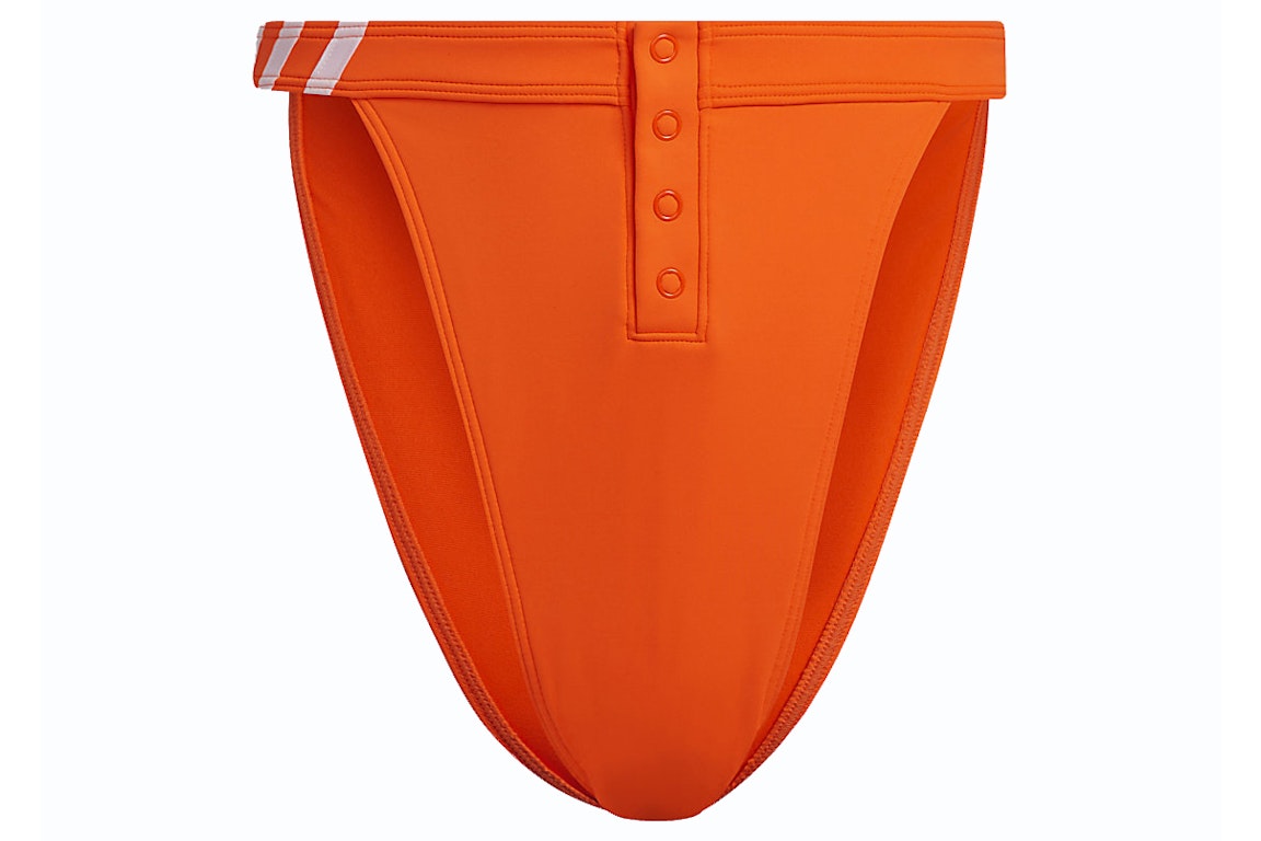 Pre-owned Adidas Originals Adidas Ivy Park Snap Bikini Bottom Solar Orange