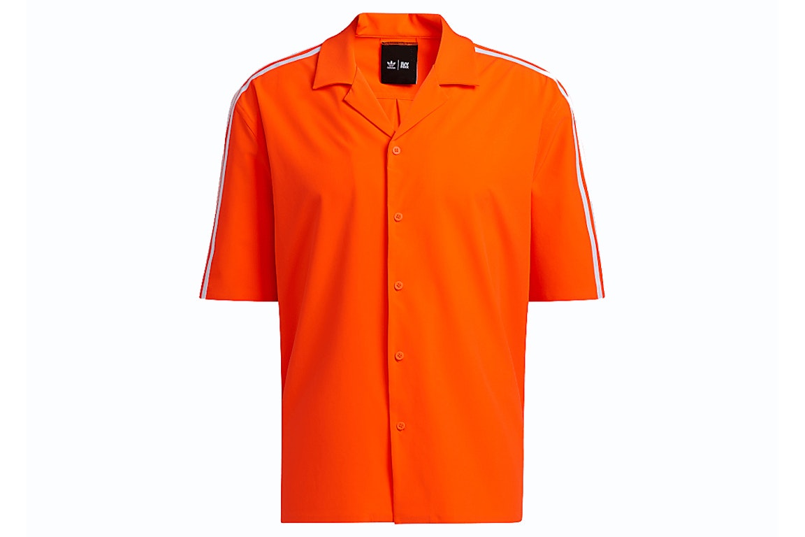 Pre-owned Adidas Originals Adidas Ivy Park Swim Cover-up Shirt (mens) Solar Orange