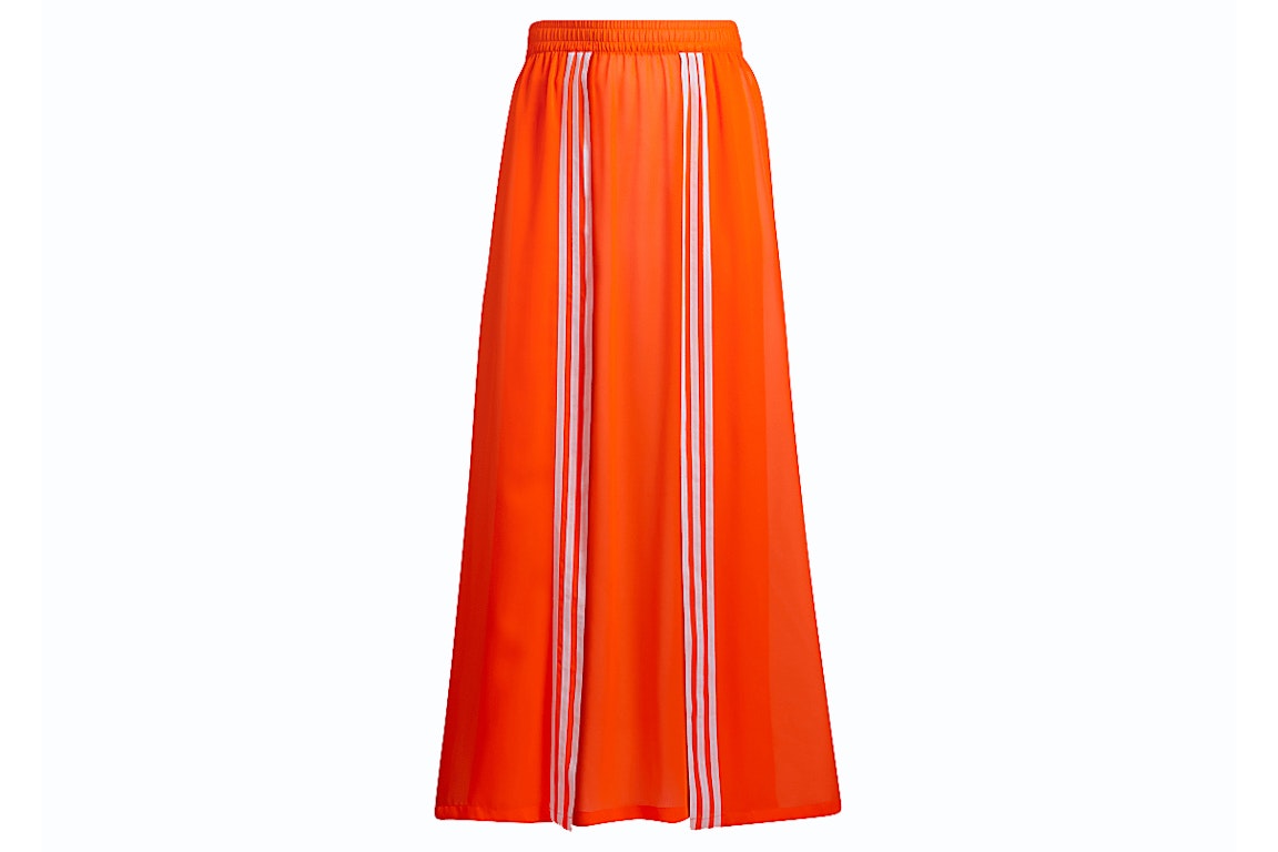 Pre-owned Adidas Originals Adidas Ivy Park Swim Cover-up Skirt (plus Size) Solar Orange