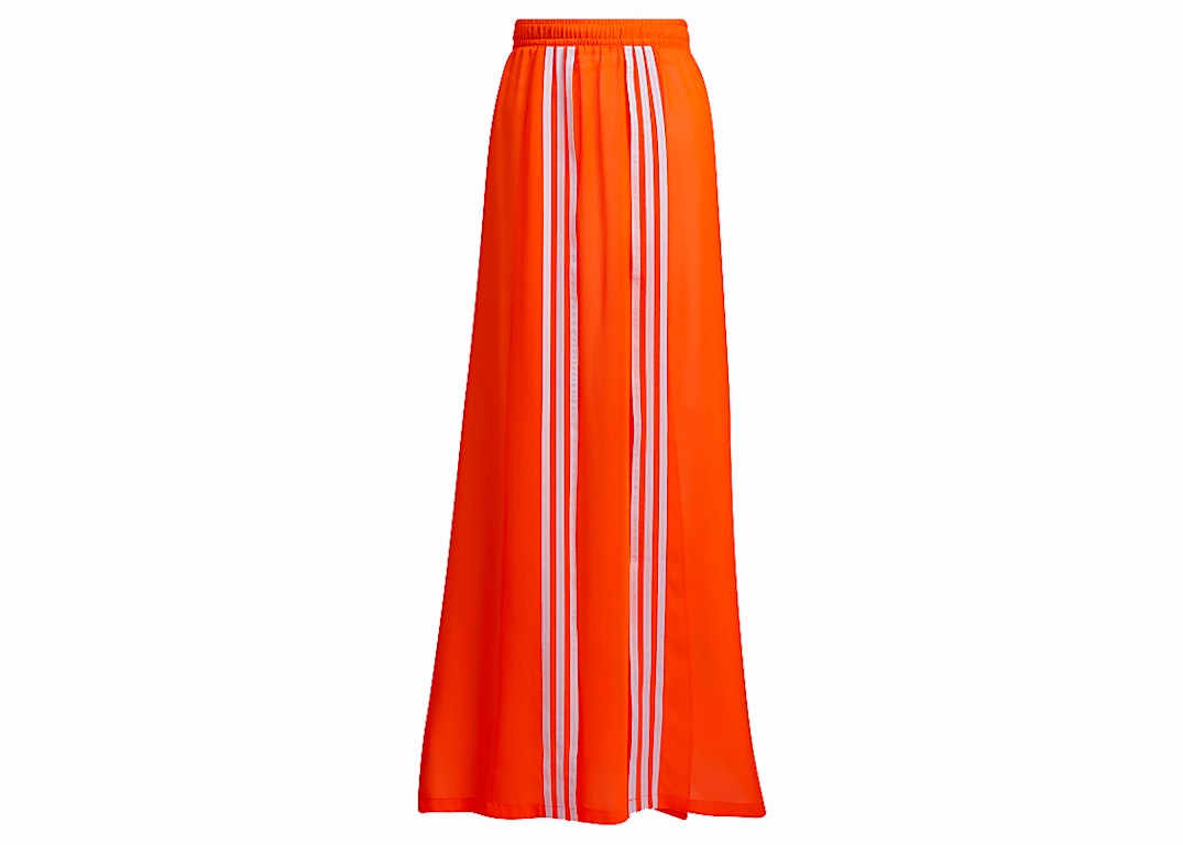 Pre-owned Adidas Originals Adidas Ivy Park Swim Cover-up Skirt Solar Orange