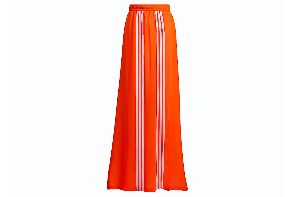 Pre-owned Adidas Originals Adidas Ivy Park Swim Cover-up Skirt Solar Orange