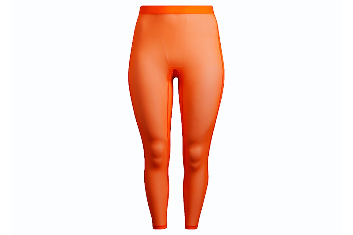 Pre-owned Adidas Originals Adidas Ivy Park Swim Leggings (plus Size) Solar Orange