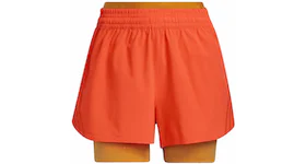 adidas Ivy Park Two-In-One Shorts Solar Orange