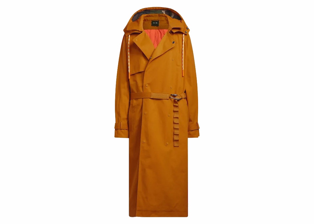 Pre-owned Adidas Originals Adidas Ivy Park Two-in-one Twill Hooded Coat (all Gender) Focus Orange