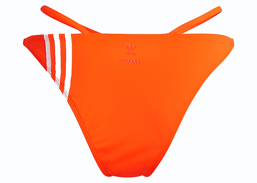 Pre-owned Adidas Originals Adidas Ivy Park Wrap Bikini Bottom (plus Size) Solar Orange