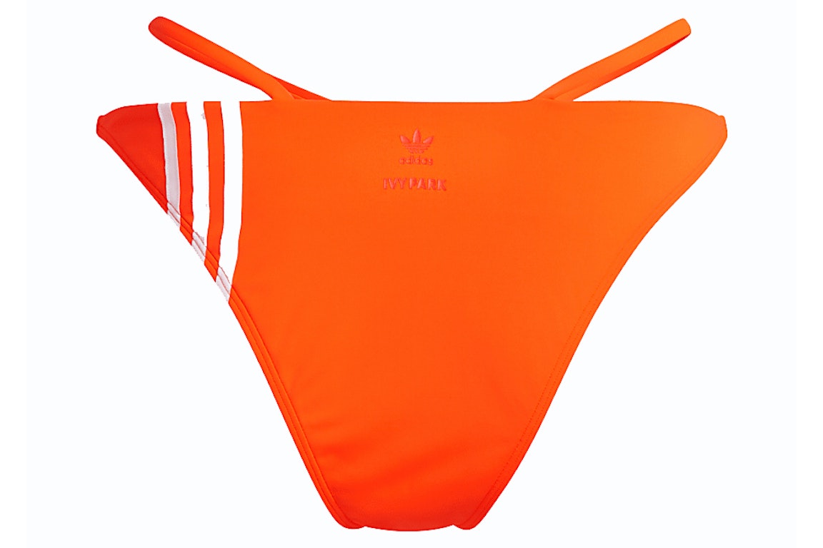Pre-owned Adidas Originals Adidas Ivy Park Wrap Bikini Bottom (plus Size) Solar Orange