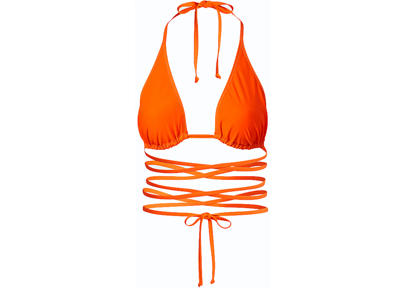adidas Ivy Park Wrap Bikini Top (Plus Size) Solar Orange - SS21 - US