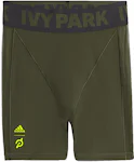 adidas Ivy Park x Peloton BR Tape Bra (Plus Size) Focus Olive/Black/Shock  Lime - FW21 - US