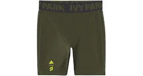 adidas Ivy Park x Peloton Cycling Shorts (Plus Size) Focus Olive/Black/Shock Lime