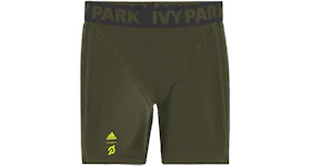 adidas Ivy Park x Peloton Cycling Shorts (Plus Size) Focus Olive/Black/Shock Lime