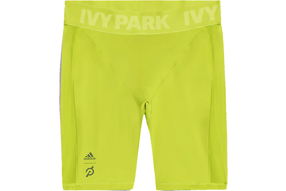 adidas Ivy Park x Peloton Cycling Shorts (Plus Size) Shock Lime/Magic Beige