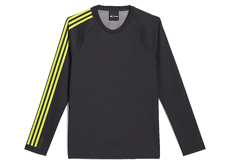 adidas Ivy Park x Peloton Long Sleeve T-shirt Black/Shock Lime