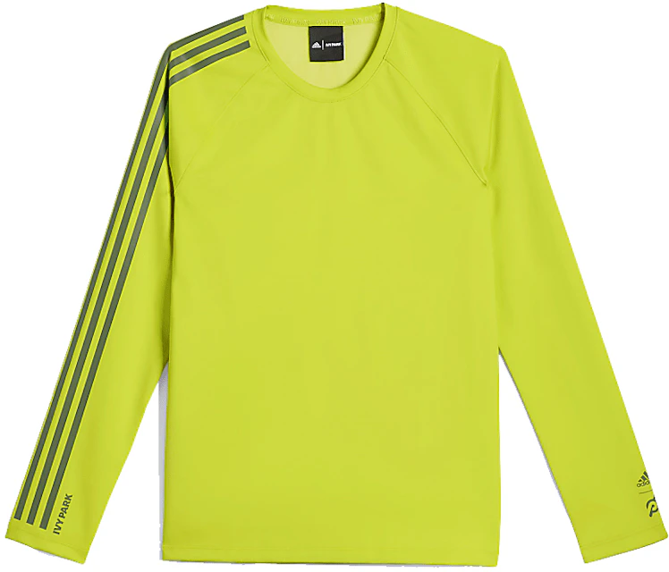 Adidas Ivy Park X Peloton Long Sleeve T Shirt Shock Lime Focus Olive Fw21