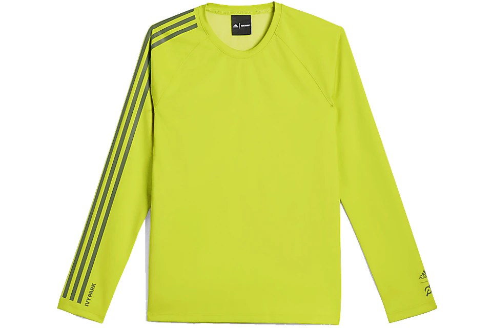 Adidas Ivy Park X Peloton Long Sleeve T Shirt Shock Lime Focus Olive Fw21 Adidas Ivy Park X Peloton Long Sleeve T Shirt Shock Lime Focus Olive Fw21
