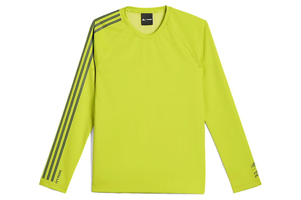 Pre-owned Adidas Originals Adidas Ivy Park X Peloton Long Sleeve T-shirt Shock Lime/focus Olive